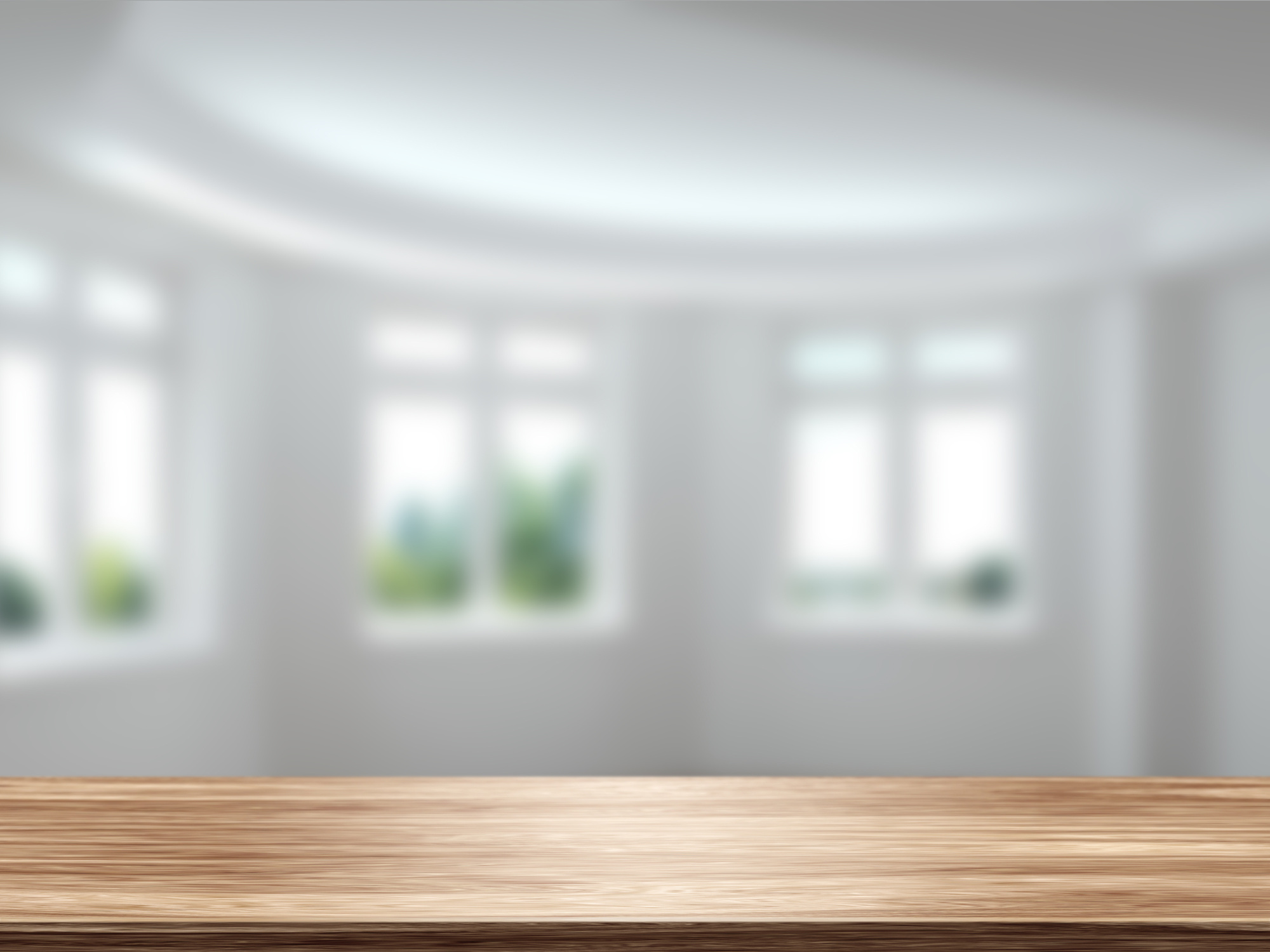 Table Top And Blur Interior